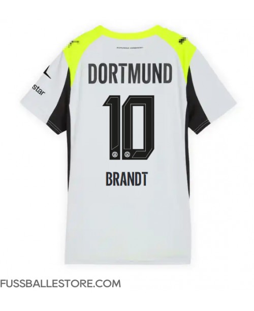 Günstige Borussia Dortmund Julian Brandt #10 Auswärtstrikot Damen 2025-26 Kurzarm Günstige Borussia Dortmund Julian Brandt #10 Auswärtstrikot Damen 2025-26 Kurzarm